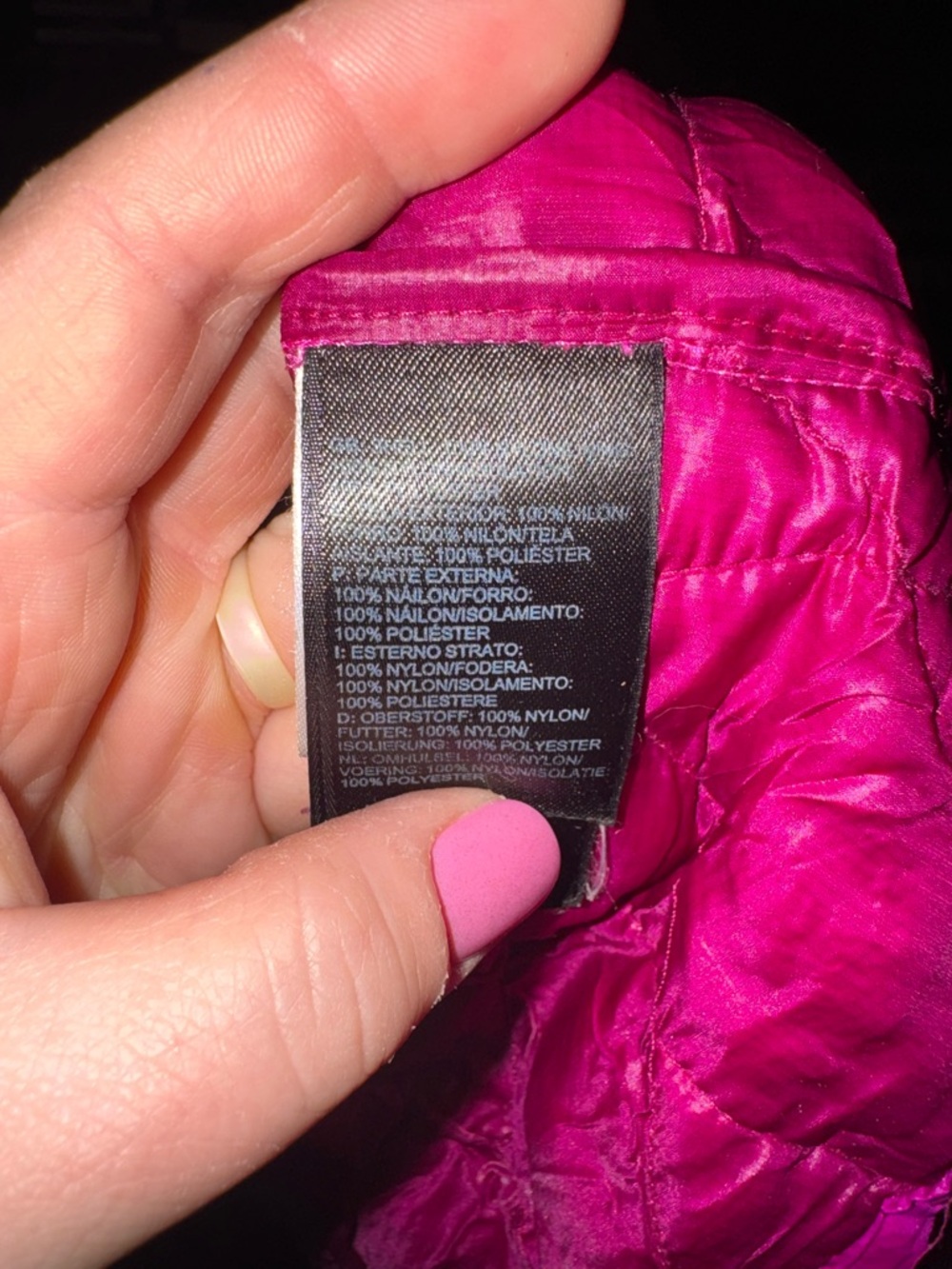 Women's Hot Pink Lightweight Hooded Puffer Jacket - Picture 5 of 5